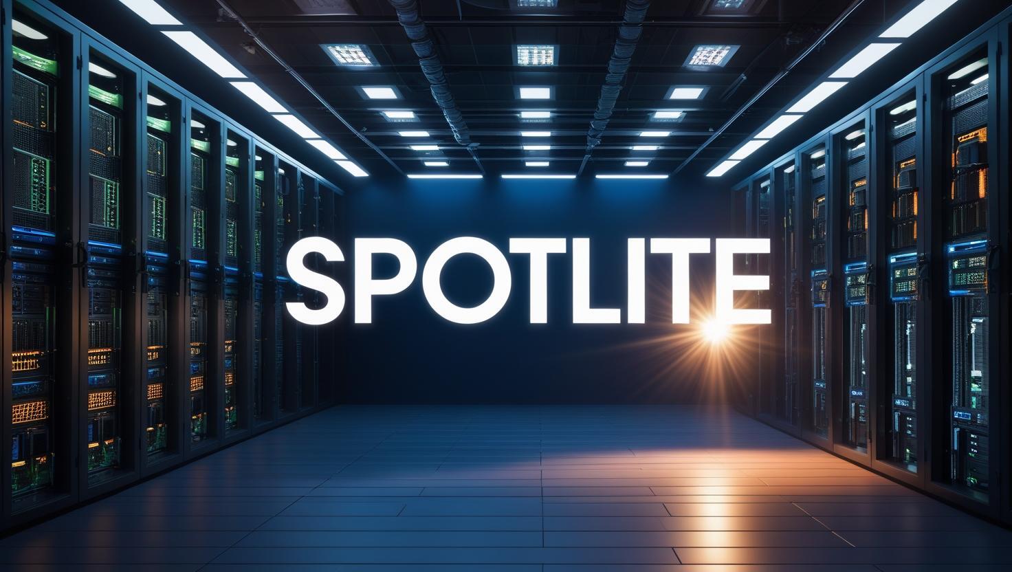 A cinematic concept scene depicting the idea of _Somethings been hiding in plain sight,_ focusing on the hidden complexities within IT infrastructure. The scene should evoke a feeling of mystery and intrigue, sugg